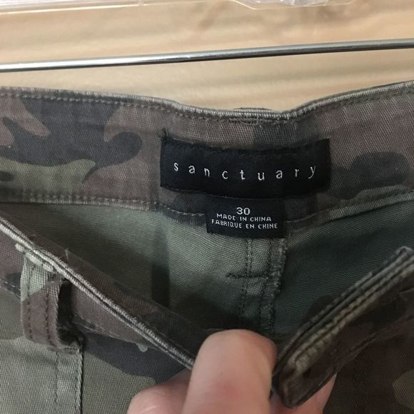 Sanctuary army fatigue pork chop twill pants 30 - Picture 4 of 6